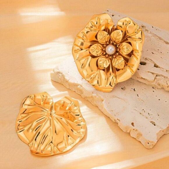 boho flower earrings A319 - Picture 1 of 4